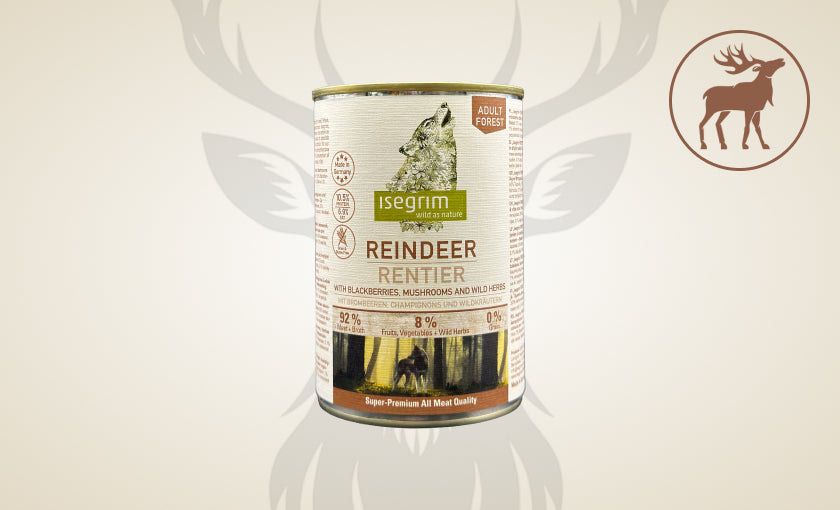 Mieso z Renifera + Jezyny, Grzyby i Dzikie zioła |  Adult 400g