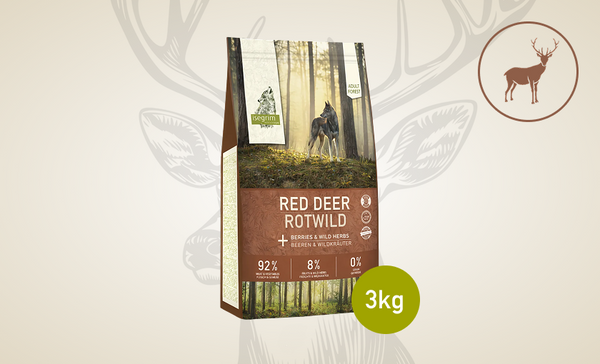 Red Deer + jagody i dzikie zioła | Adult 3kg